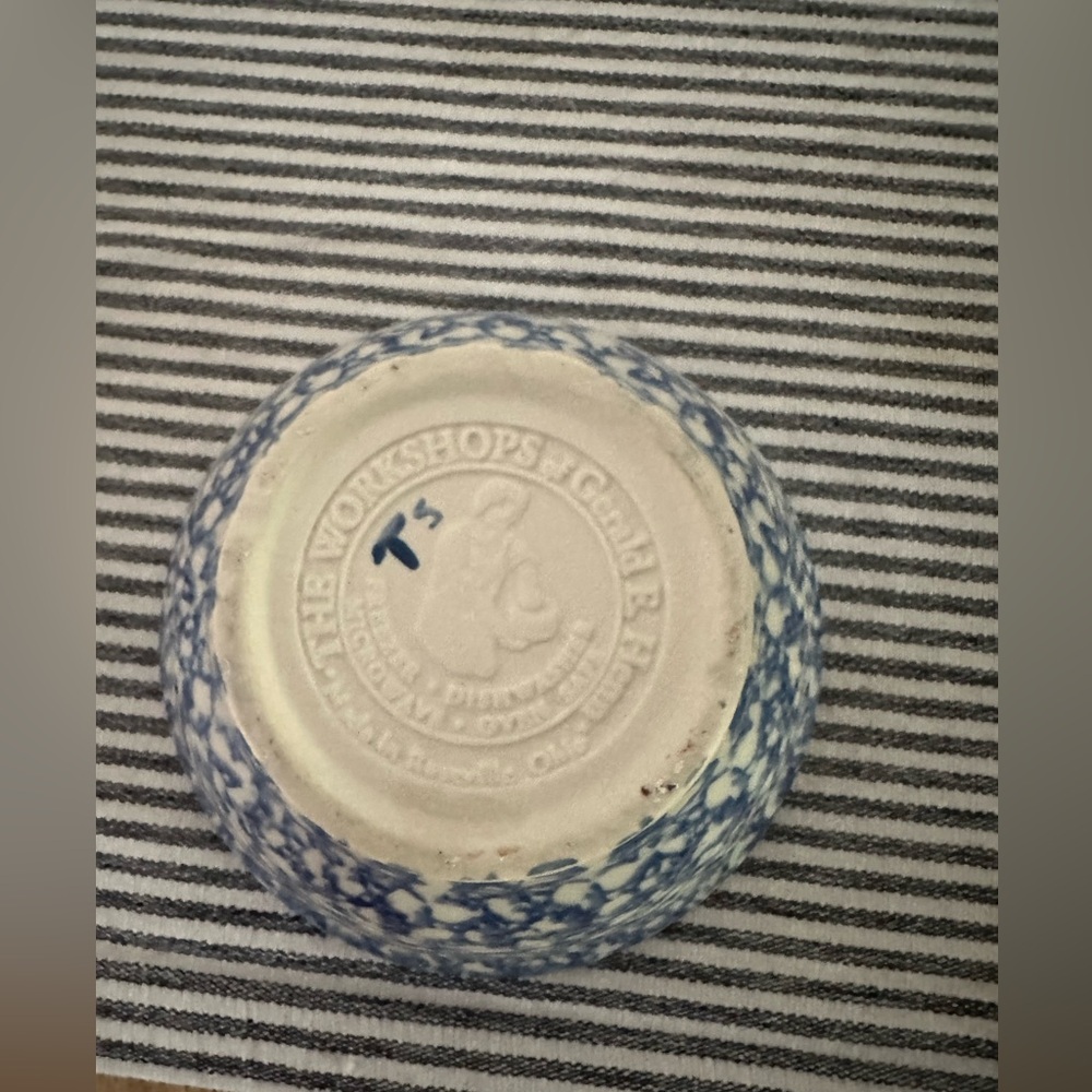 Blue and White Ceramic Bowl small stoneware - Picture 3 of 3